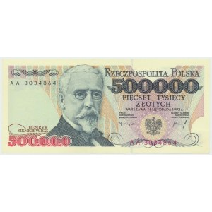 500.000 złotych 1993 AA - rzadki
