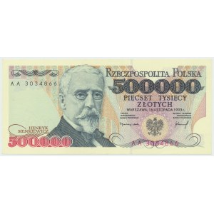 500.000 złotych 1993 AA - rzadki