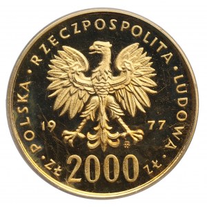 PRL, 2.000 złotych 1977 - Chopin PCGS PR66 Deep Cameo