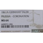 Germany, Prussen, Thaler 1861 - NGC MS64