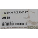 Poland under Russia, 30 kopecks=2 zloty 1836 MW - NGC AU58