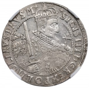 Zikmund III Vasa, Ort 1622, Bydgoszcz - ex Pączkowski ILLUSTRATED NGC UNC Podrobnosti