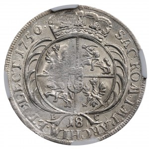 Germany, Saxony, Friedrich August II, 18 groschen 1756 - NGC MS61