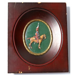 France, Red Lansjer placard - Regiment of Cheval Legers of the Guard