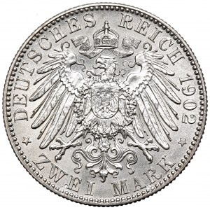 Germany, Saxony, 2 mark 1902