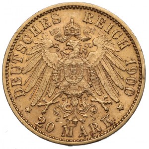 Německo, Bavorsko, 20 marek 1900