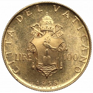 Vatican, 100 lire 1958