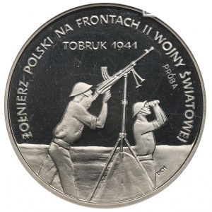 III RP, 100.000 złotych 1991, Tobruk 1941 - Specimen Ni