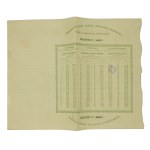 Obligacja na 500 franków (125 rubli) Towarzystwo DŻWW, 1860 r. Zestaw 4 szt.