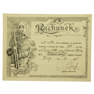 Rachunek kominiarski, Brody, 1905r.