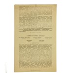 Odezwa z listą Komitetu Urzędniczego na wybory do rady miasta, Lwów, 1911r.