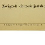 Odezwa, ulotka Związku Chrześcijańsko - narodowego na wybory do rady miasta, Lwów, 1911r.