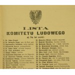 Ulotka - Komitet Ludowy do Wyborców miasta, Lwów, 1911r.