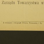 Ulotka wyborcza Zarządu Towarzystwa Właścicieli Realności na wybory do sejmu galicyjskiego.