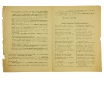 Ulotka Zarządu Stronnictwa Katolicko - Narodowego z listą kandydatów na wybory do rady miasta Lwów, 1908r.
