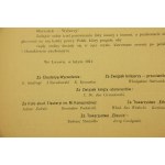 Ulotka zbiorcza kilku komitetów na wybory do rady miasta, Lwów, 1911r.
