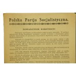 Ulotka Polskiej Partii Socjalistycznej z 1 sierpnia 1923r.