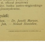 Afisz z listą Komitetu Urzędników i Nauczycieli na wybory do rady miasta Lwów, 1911r.