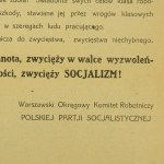 Ulotka wyborcza PPS na wybory do kasy chorych w 1923r.