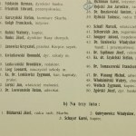 Afisz z listą Urzędniczą na wybory do rady miasta Lwów, 1911r.