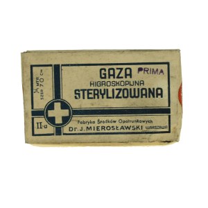 Gaza sterylizowana firmy J.Mierosławski, II RP.