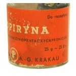 Etiopiryna lekarstwo z okresu II wojny św. apteka DR. A.WANDERA KRAKAU
