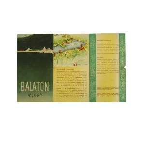 Balaton Węgry -polski folder reklamowy z okresu II RP.