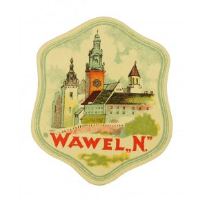 Etykieta z okresu międzywojennego z nadrukiem WAWEL N.
