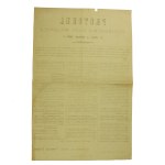 Protokół Rady Miejskiej Kutna z 1921r w sprawie plebiscytu na Górnym Śląsku