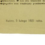 Protokół Rady Miejskiej Kutna z 1921r w sprawie plebiscytu na Górnym Śląsku