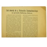List otwarty do p. Aleksandra Świętochowskiego w sprawie reformy rolnej (1925r?)