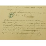 Dokument gminy żydowskiej Międzyrzec Podlaski z 1881r.