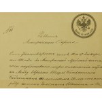 Dokument z podpisem rabina Szapiro-Międzyrzec Podlaski z 1881r