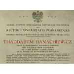 Prof. Tadeusz Banachiewicz, dokumenty.