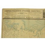 Mapa sieci kolejowej lata 1902 - 1903, Rosja carska