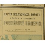 Mapa sieci kolejowej lata 1902 - 1903, Rosja carska