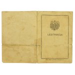 Legitimation - identity card, Turchin, 1920
