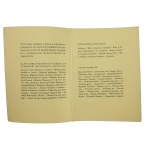 Piłsudski - Informationsheft zur Ausstellung von Büchern und Grafiken, J. Piłsudski, Krakau, 1935