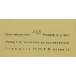 Invitation of the School of Cadet Sappers to a party, Warsaw, 1937r