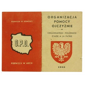 Legitymacja Org. Hilfe für das Vaterland, 1946