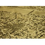 Bird's eye view photograph of pre-war Warsaw