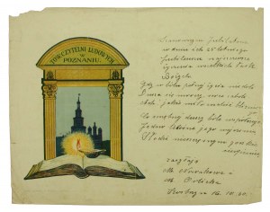 Telegram Towarzystwo Czytelni Ludowych Poznań, 1916 r
