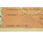 Dyplom zawody strzeleckie D.O.K. V, Kraków, 1930r