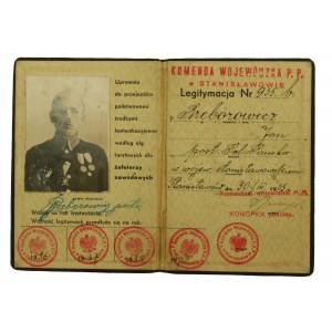 Legitimation of an officer of the National Police 1935r, Stanislawow