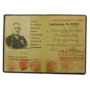 Legitymacja funkcjonariuszy Policji Państwowej 1935r, Toruń