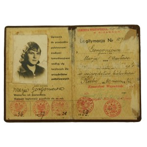 Personalausweis der Frau eines Staatspolizisten, 1935, Kielce