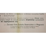 Afisz Związek Rezerwistów, Węgrów, 1936r