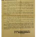 Plakat - Erlass von General Jarnuszkiewicz von 1933 über die Rekrutierung von Freiwilligen für die polnische Armee