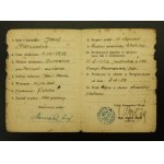 Certificate of stay in an internment camp in Hungary