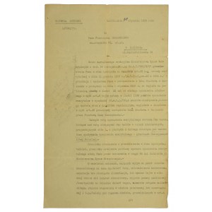 Ernennung eines Beamten, Unterschrift des Gouverneurs von Lublin, 1928.